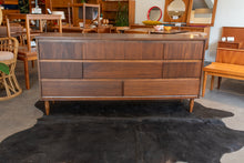 Load image into Gallery viewer, Vintage Walnut Eight Drawer Dresser