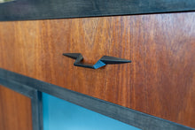 Load image into Gallery viewer, Vintage Wooden Display Cabinet with Glass Sliding Doors