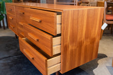 Load image into Gallery viewer, Restored Vintage Teak Nine Drawer Dresser