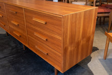 Load image into Gallery viewer, Restored Vintage Teak Nine Drawer Dresser