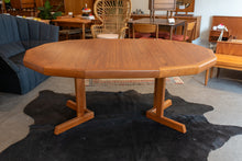 Load image into Gallery viewer, Vintage Teak Polygonal Table with Two Leaves