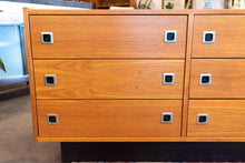 Load image into Gallery viewer, Vintage Teak Nine Drawer Dresser