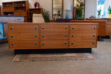 Load image into Gallery viewer, Vintage Teak Nine Drawer Dresser