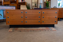 Load image into Gallery viewer, Vintage Teak Nine Drawer Dresser