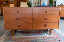 Load image into Gallery viewer, Vintage Teak Six Drawer Dresser