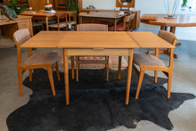 Load image into Gallery viewer, Restored Vintage Square Draw Leaf Dining Table