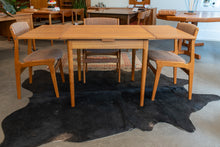 Load image into Gallery viewer, Restored Vintage Square Draw Leaf Dining Table