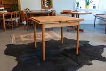 Load image into Gallery viewer, Restored Vintage Square Draw Leaf Dining Table