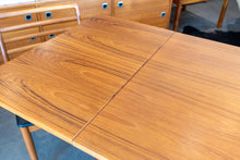 Load image into Gallery viewer, Restored Vintage Danish Teak Drawleaf Dining Table