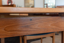 Load image into Gallery viewer, Restored Vintage Danish Teak Drawleaf Dining Table