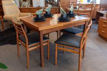 Load image into Gallery viewer, Restored Vintage Danish Teak Drawleaf Dining Table