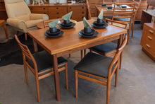 Load image into Gallery viewer, Restored Vintage Danish Teak Drawleaf Dining Table