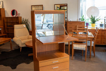 Load image into Gallery viewer, Vintage Swedish Teak Cabinet with Mirrored Topper