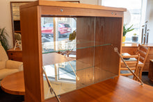 Load image into Gallery viewer, Vintage Swedish Teak Cabinet with Mirrored Topper