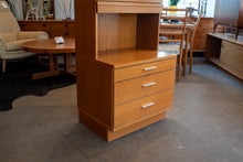 Load image into Gallery viewer, Vintage Swedish Teak Cabinet with Mirrored Topper
