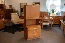 Load image into Gallery viewer, Vintage Swedish Teak Cabinet with Mirrored Topper