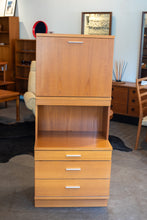 Load image into Gallery viewer, Vintage Swedish Teak Cabinet with Mirrored Topper