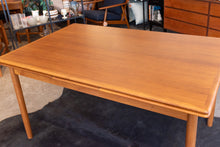 Load image into Gallery viewer, Restored Teak Drawleaf Dining Table