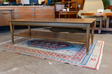 Load image into Gallery viewer, Vintage Solid Wood Elm Coffee Table with Lower Shelf