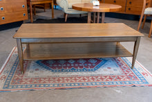 Load image into Gallery viewer, Vintage Solid Wood Elm Coffee Table with Lower Shelf
