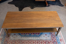 Load image into Gallery viewer, Vintage Solid Wood Elm Coffee Table with Lower Shelf