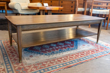 Load image into Gallery viewer, Vintage Solid Wood Elm Coffee Table with Lower Shelf