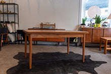 Load image into Gallery viewer, Restored Teak Drawleaf Dining Table