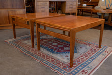 Load image into Gallery viewer, Pair of Restored Vintage Teak Side Tables with Pullouts