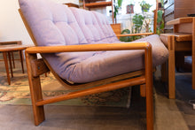 Load image into Gallery viewer, Vintage Teak Three Seater Sofa