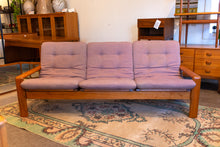 Load image into Gallery viewer, Vintage Teak Three Seater Sofa