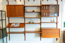 Load image into Gallery viewer, Vintage Teak Cado Wall Unit - Three bay