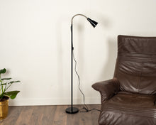 Load image into Gallery viewer, Black Gooseneck Floor Lamp