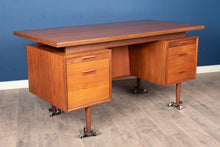Load image into Gallery viewer, Vintage RS Associates Teak Executive Desk