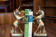 Load image into Gallery viewer, Vintage Brass Unicorn Bookends
