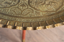 Load image into Gallery viewer, Moroccan Brass Tray Table