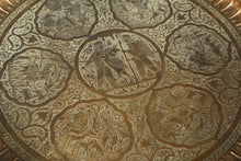 Load image into Gallery viewer, Moroccan Brass Tray Table