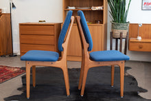 Load image into Gallery viewer, Vintage Teak and Upholstered High Back Dining Chairs by Erik Buch for O.D. Mobler A-S