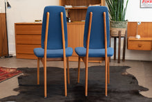 Load image into Gallery viewer, Vintage Teak and Upholstered High Back Dining Chairs by Erik Buch for O.D. Mobler A-S