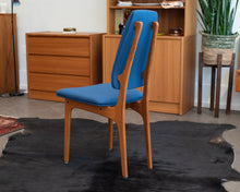 Load image into Gallery viewer, Vintage Teak and Upholstered High Back Dining Chairs by Erik Buch for O.D. Mobler A-S