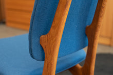Load image into Gallery viewer, Vintage Teak and Upholstered High Back Dining Chairs by Erik Buch for O.D. Mobler A-S