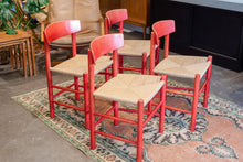 Load image into Gallery viewer, Vintage Børge Mogensen J39 Dining Chairs - Set of Four