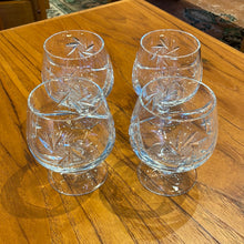 Load image into Gallery viewer, Crystal Pinwheel Brandy Glasses - Set of Four
