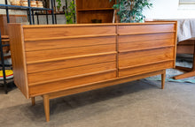 Load image into Gallery viewer, Restored Canadian Made Teak Six Drawer Dresser

