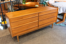 Load image into Gallery viewer, Restored Canadian Made Teak Six Drawer Dresser
