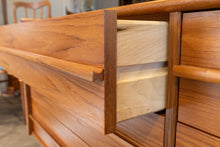 Load image into Gallery viewer, Restored Canadian Made Teak Six Drawer Dresser
