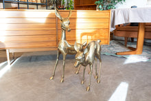 Load image into Gallery viewer, Set of Large Brass Deer
