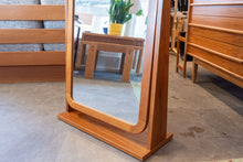 Load image into Gallery viewer, Vintage Danish Solid Teak Floor Mirror
