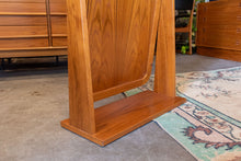 Load image into Gallery viewer, Vintage Danish Solid Teak Floor Mirror
