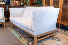 Load image into Gallery viewer, Restored set of Two Danish Upholstered Sofa's with White Oak Base
