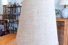 Load image into Gallery viewer, Vintage Teak Floor Lamp with attached Side Table
